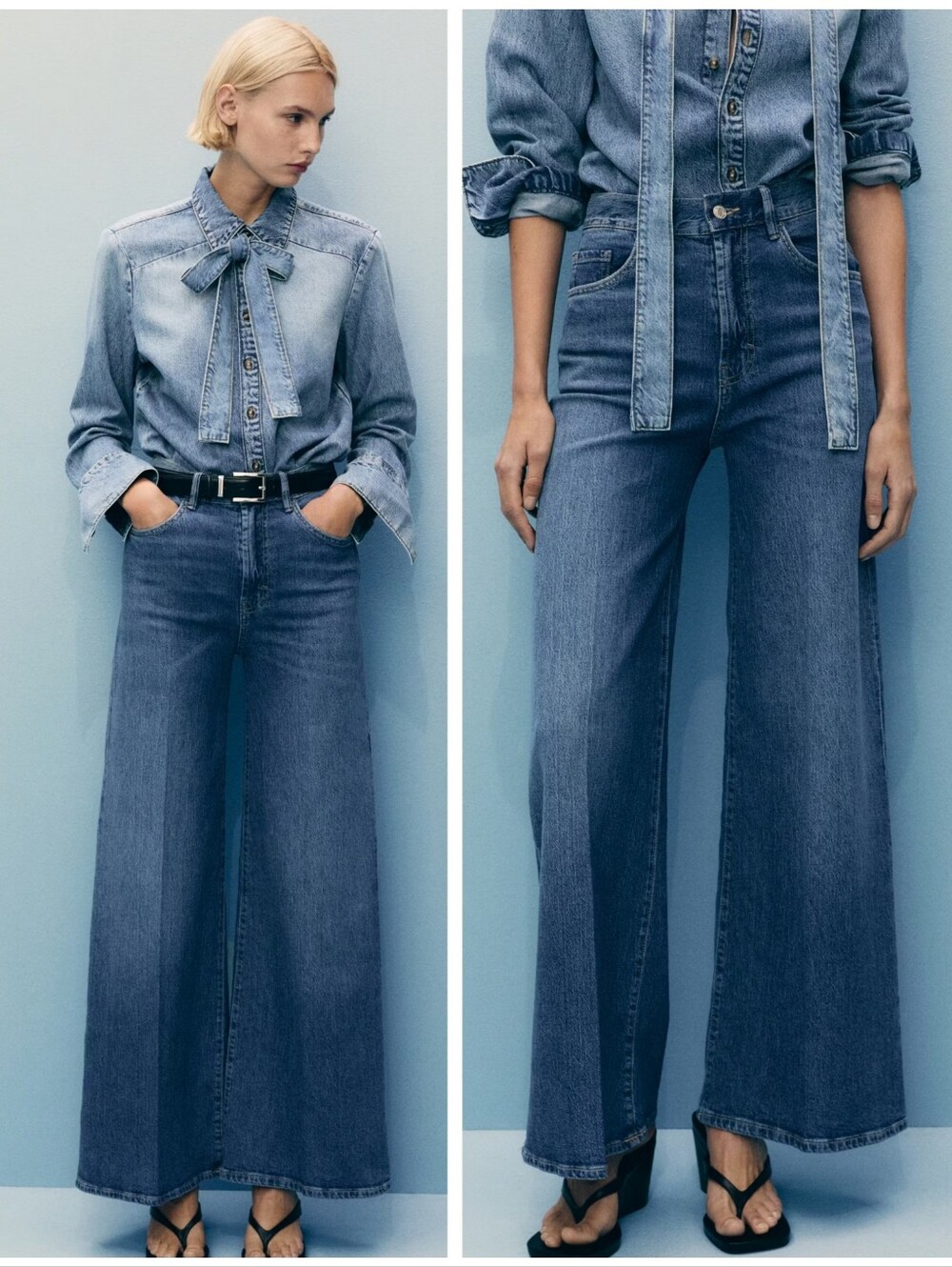 MANGO WIDE LEG Jeans